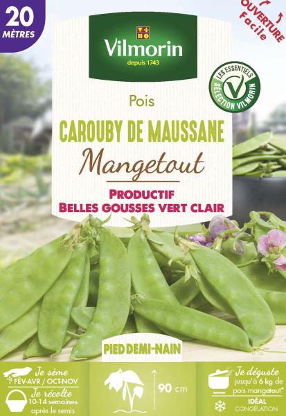 Légumes Secs - Pois Mangetout Carouby de Maussane - 20 m - PACKAGING_RECTO
